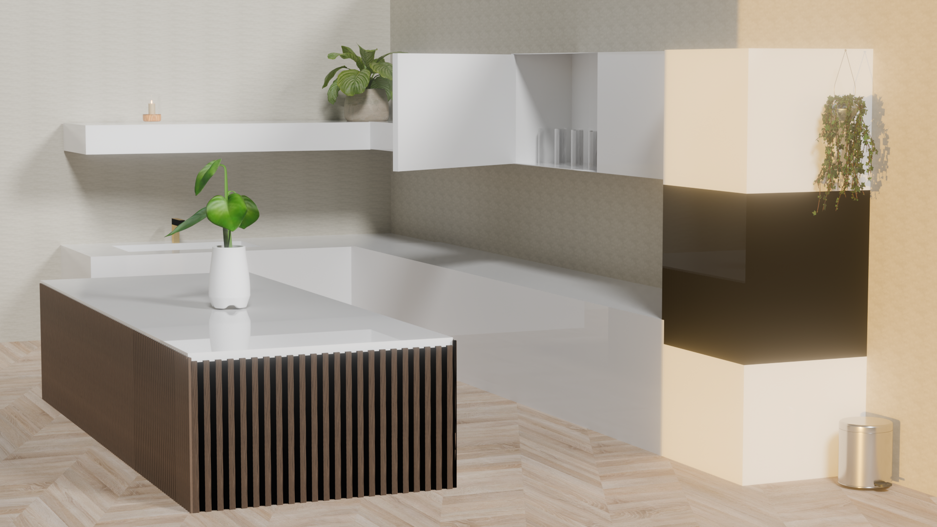 Cafe 3D render 6