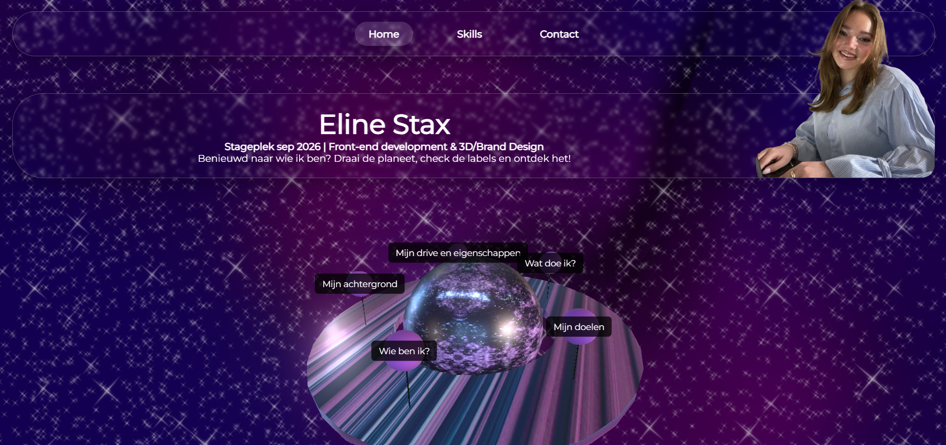 Stage portfolio website