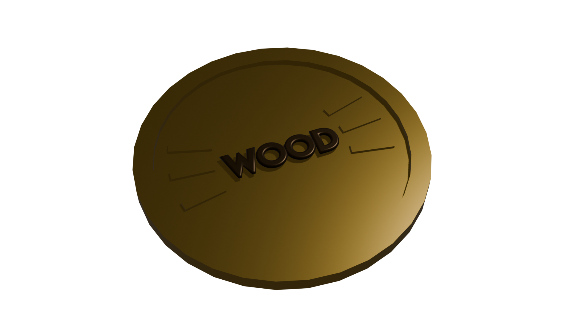 Forest wood badge asset